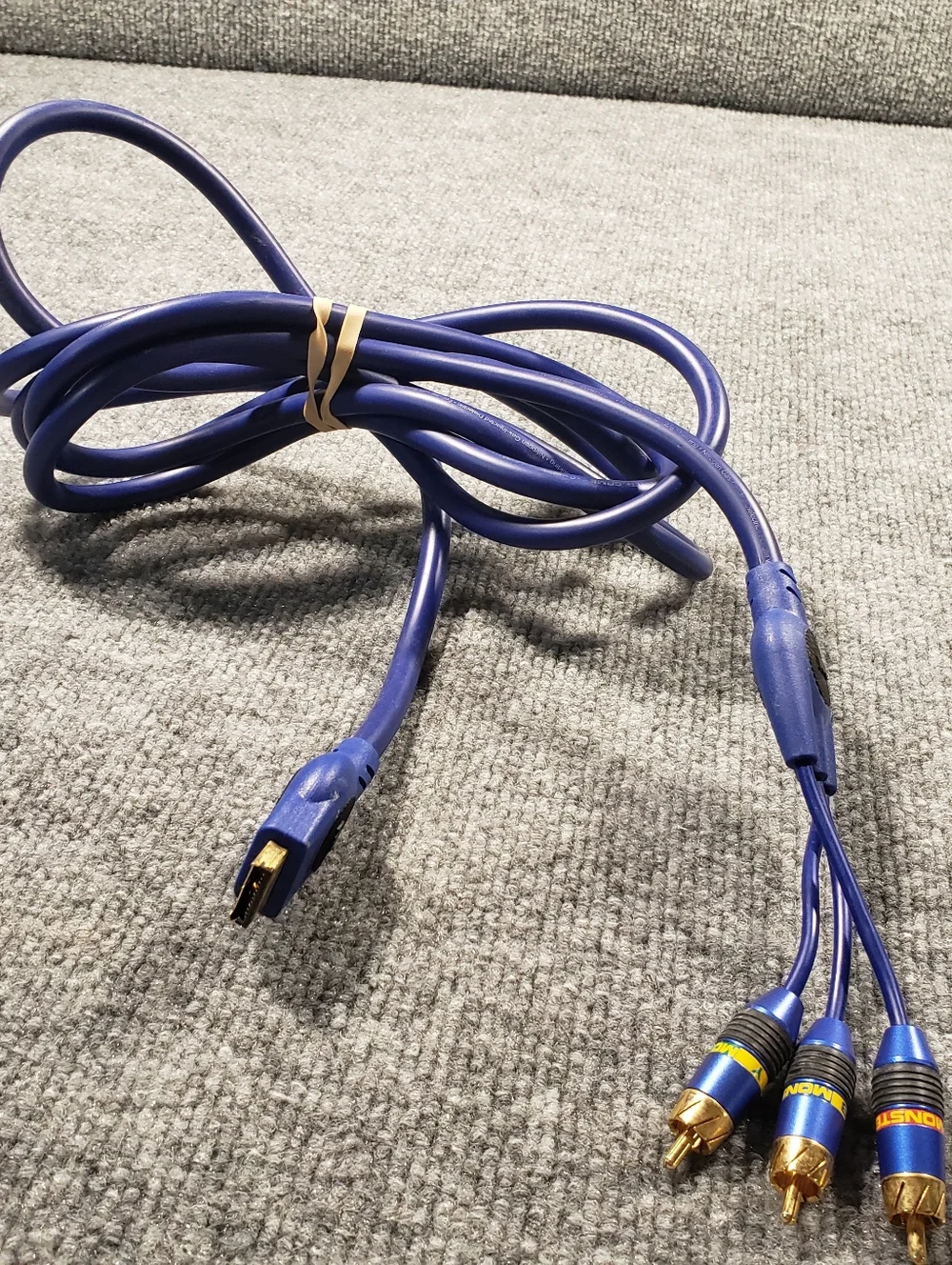 Sony PS2 PS3 Component Cable Cord Gold Plated Monster Cable PlayStation